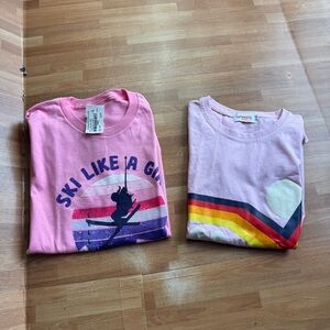 Monkeys aspen ski tshirt bundle size girls large